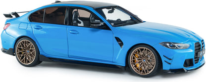 Available To Order – BMW M3 Performance Parts Daytona Beach Blue 2024 1:18 (SOL 1814303)