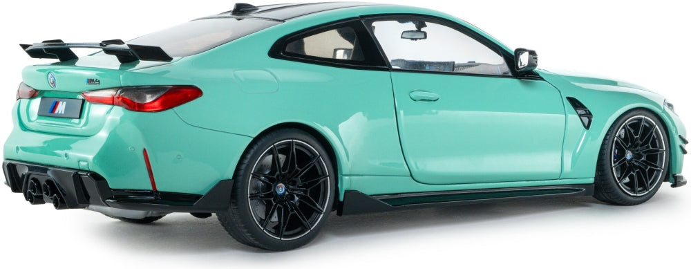 Available To Order – BMW M4 Peformance Parts Solido Works Turquoise 2025 1:18 (SOL 1814501)