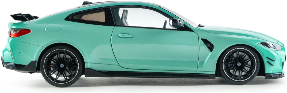Available To Order – BMW M4 Peformance Parts Solido Works Turquoise 2025 1:18 (SOL 1814501)