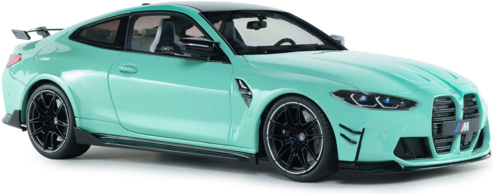 Available To Order – BMW M4 Peformance Parts Solido Works Turquoise 2025 1:18 (SOL 1814501)
