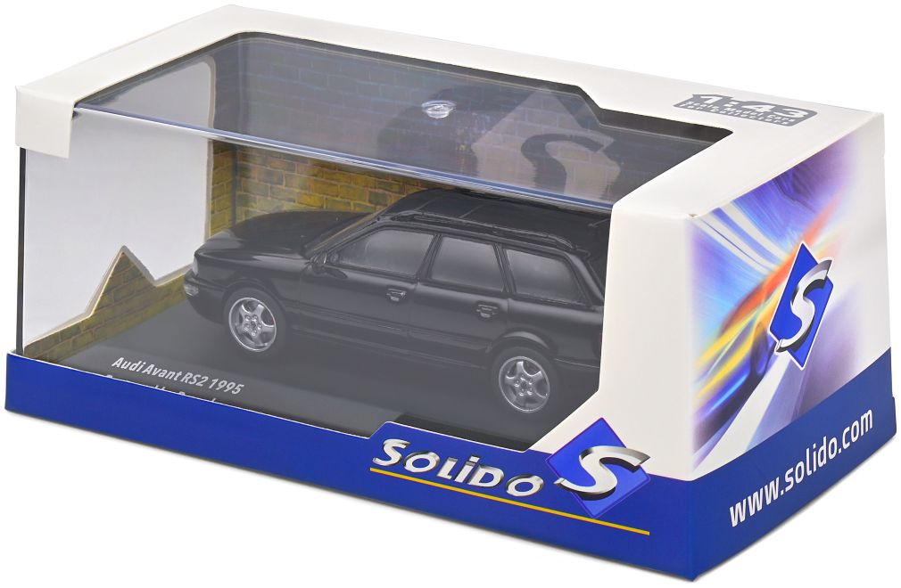 Available To Order – Audi Avant RS2 Black 1:43 Solido Model (SOL 4310103)