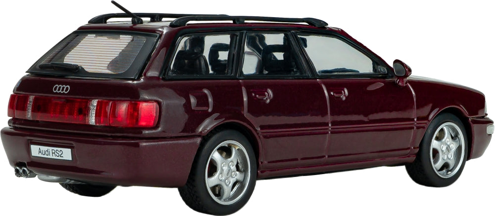 Audi Avant RS2 Ruby Red 1995 1:43 Solido Model (view 4)