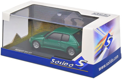 Peugeot 205 Dimma Green 1992 1:43 Solido Model (view 3)