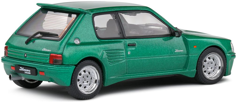 Peugeot 205 Dimma Green 1992 1:43 Solido Model (view 5)