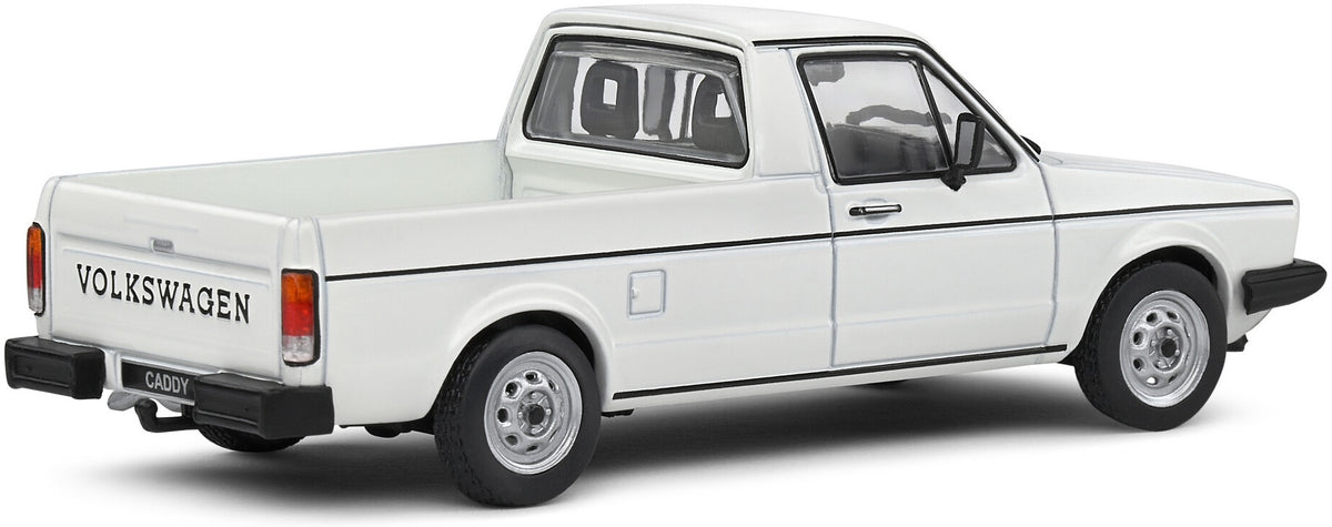 VW Caddy Pickup White 1990 1:43 Solido Model Car (view 4)
