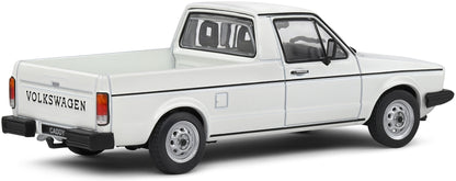 VW Caddy Pickup White 1990 1:43 Solido Model Car (view 4)