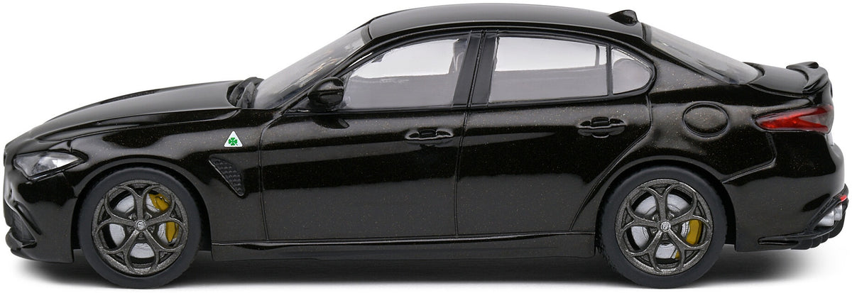 Available To Order – Alfa Romeo Giulia Quadrifoglio Black 1:43 Solido Model (SOL 4313107)