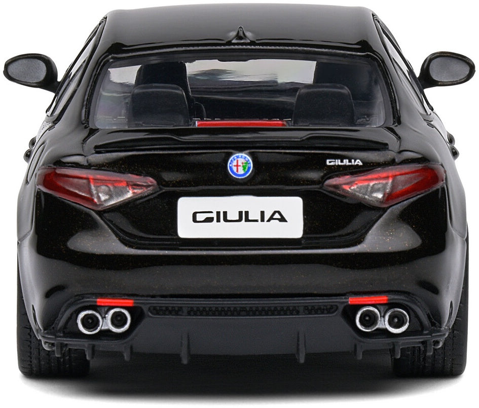 Available To Order – Alfa Romeo Giulia Quadrifoglio Black 1:43 Solido Model (SOL 4313107)