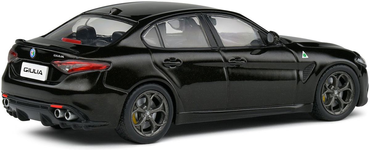 Available To Order – Alfa Romeo Giulia Quadrifoglio Black 1:43 Solido Model (SOL 4313107)