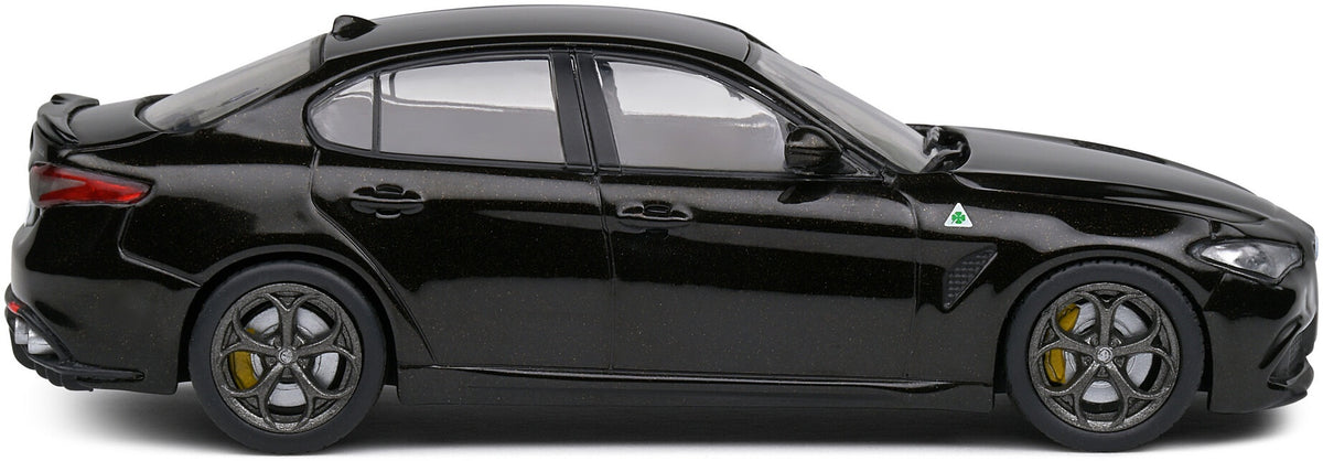 Available To Order – Alfa Romeo Giulia Quadrifoglio Black 1:43 Solido Model (SOL 4313107)