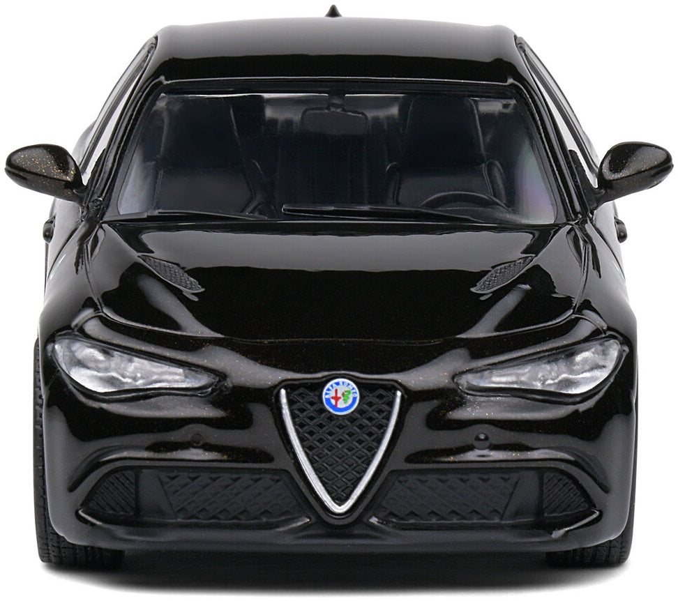 Available To Order – Alfa Romeo Giulia Quadrifoglio Black 1:43 Solido Model (SOL 4313107)