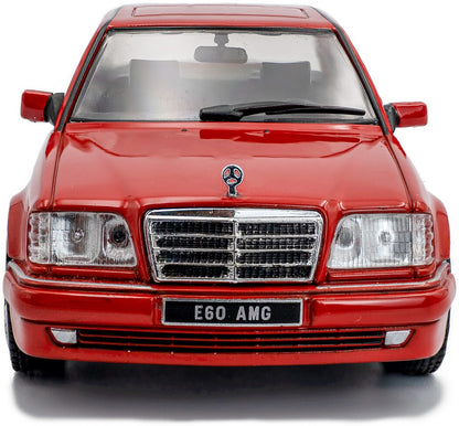 Available To Order – Mercedes Benz (W124) E60 AMG Signal Red 1994 1:43 Solido Model (SOL 4313204)