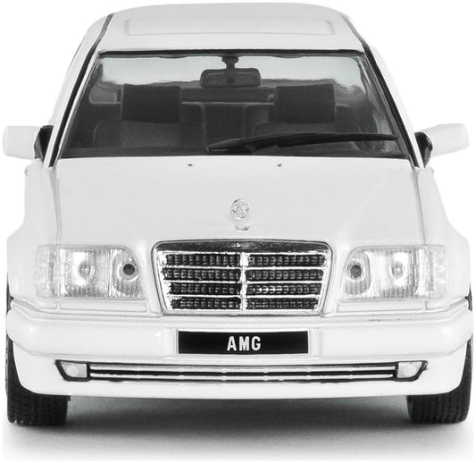 Mercedes Benz (W124) E60 AMG White 1994 1:43 Solido Model (view 2)