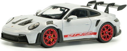 Porsche 992 GT3 RS Grey/Red 2023 1:43 Solido Model (view 6)