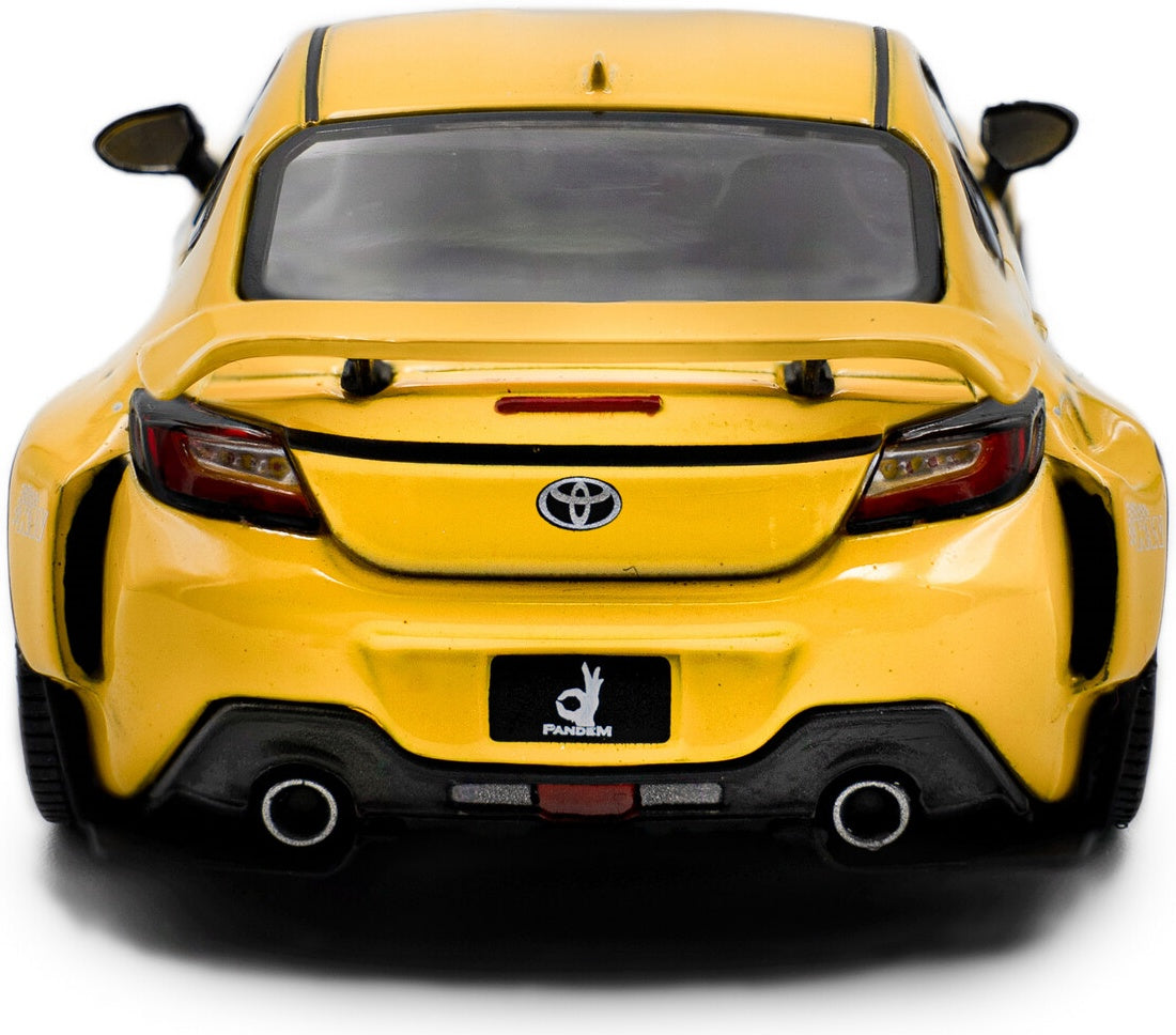 Toyota GR86 Rocket Bunny Yellow 2022 1:43 Solido Model (view 3)
