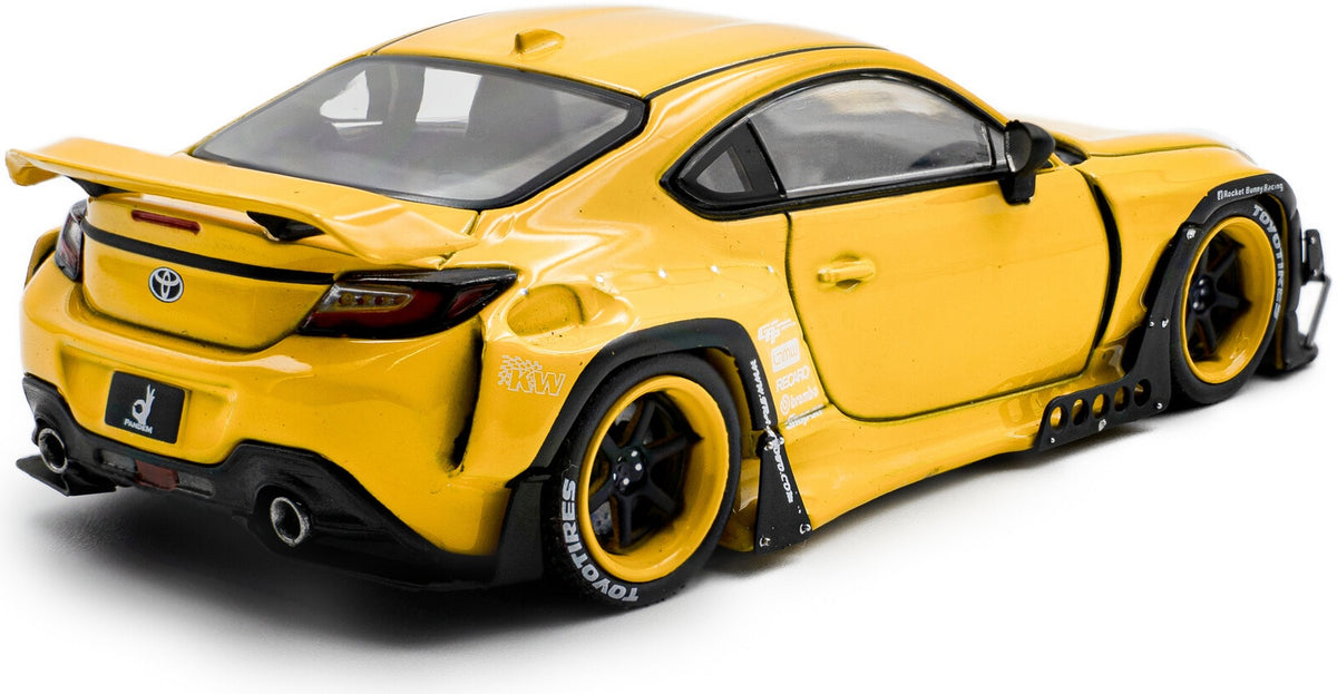 Toyota GR86 Rocket Bunny Yellow 2022 1:43 Solido Model (view 4)