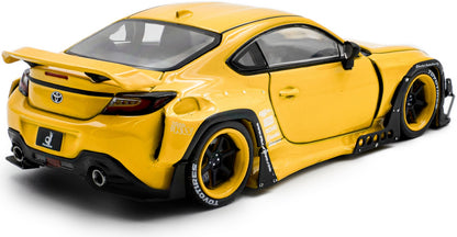 Toyota GR86 Rocket Bunny Yellow 2022 1:43 Solido Model (view 4)