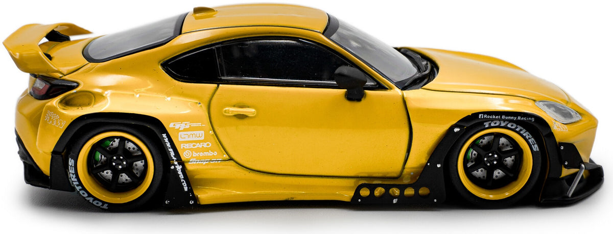 Toyota GR86 Rocket Bunny Yellow 2022 1:43 Solido Model (view 5)
