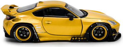 Toyota GR86 Rocket Bunny Yellow 2022 1:43 Solido Model (view 5)
