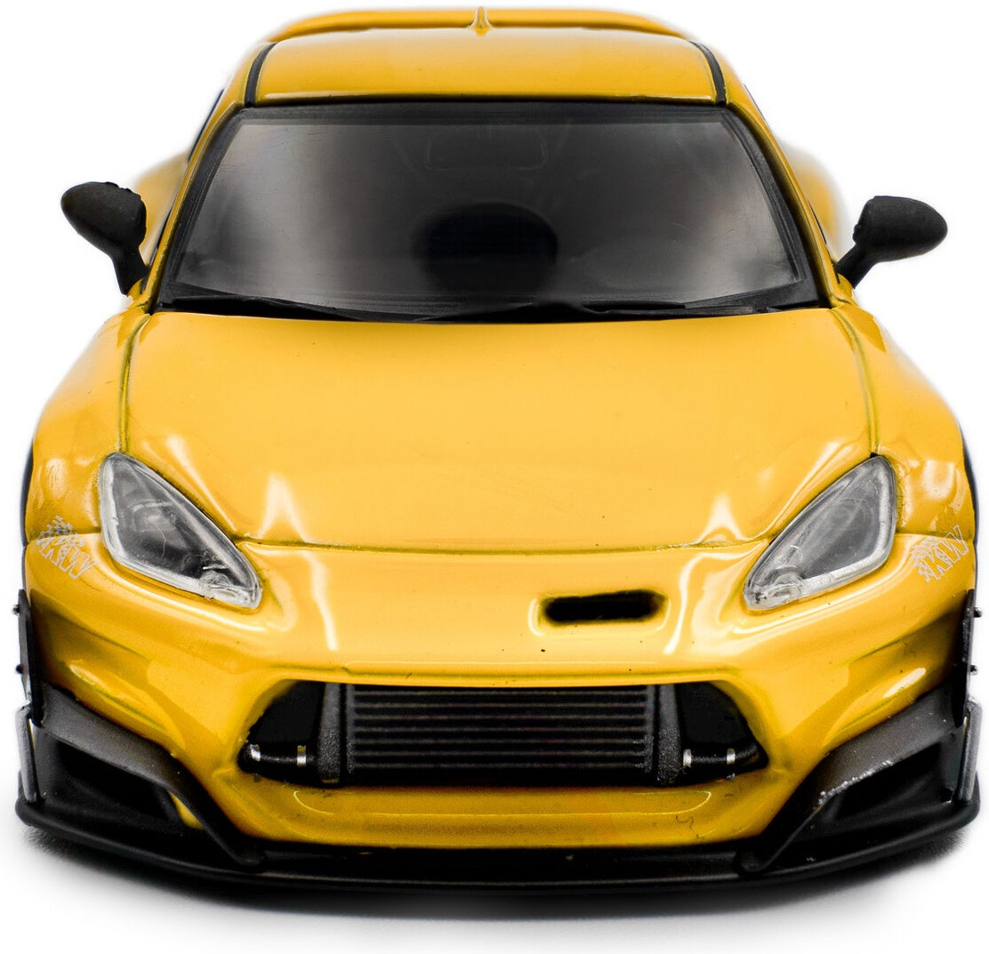 Toyota GR86 Rocket Bunny Yellow 2022 1:43 Solido Model (view 6)