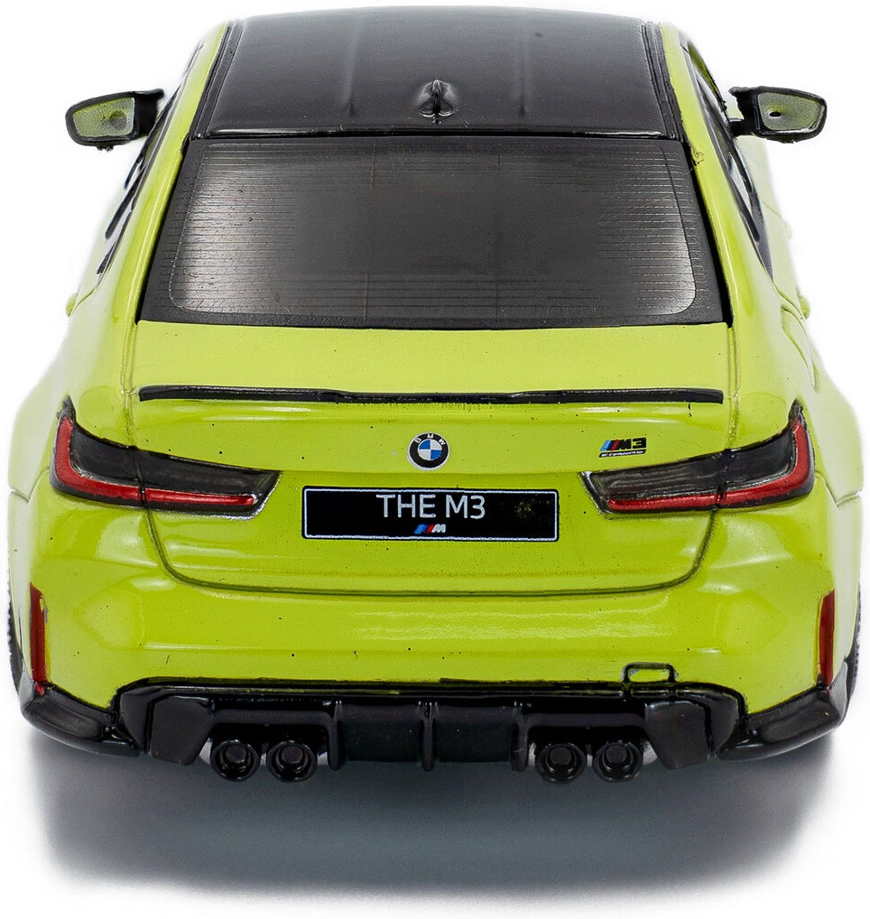 BMW M3 Competition Sedan Sao Paulo Yellow 2023 1:43 Solido Model (view 3)
