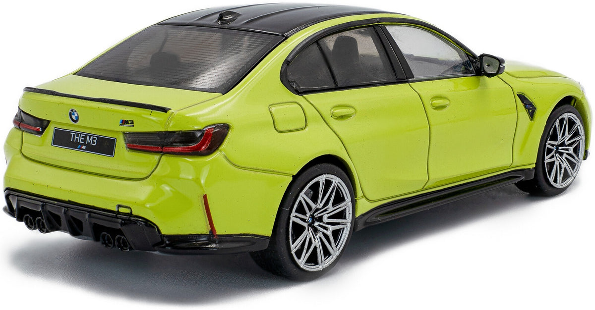 BMW M3 Competition Sedan Sao Paulo Yellow 2023 1:43 Solido Model (view 4)