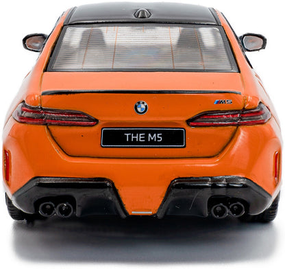 BMW G90 M5 Sedan Fire Orange III 2024 1:43 Solido Model (view 3)