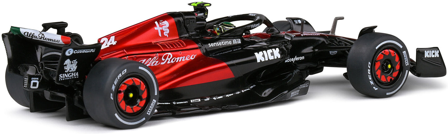 Available To Order – Alfa Romeo F1 C43 Red Z.Guanyu 2023 Spanish GP 2023 1:43 Solido Model (SOL 4317902)