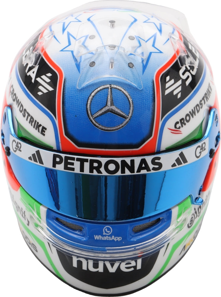 Available To Order – Mercedes AMG Petronas F1 Team Kimi Antonelli 2025 Helmet 1:5 Spark Model (SPA 5HF186)