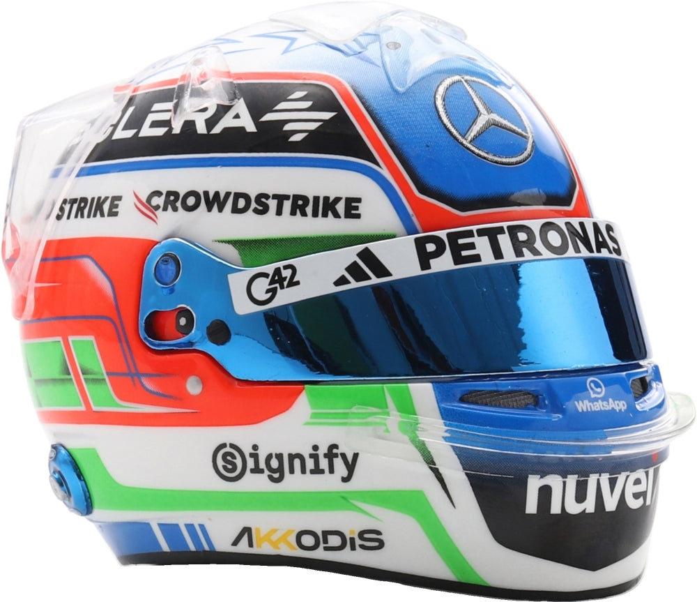 Available To Order – Mercedes AMG Petronas F1 Team Kimi Antonelli 2025 Helmet 1:5 Spark Model (SPA 5HF186)