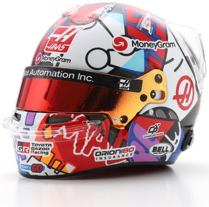 Available to Order – MoneyGram Haas F1 Team Esteban Ocon Miami GP 2025 Helmet 1:5 Spark Model (SPA 5HF210)