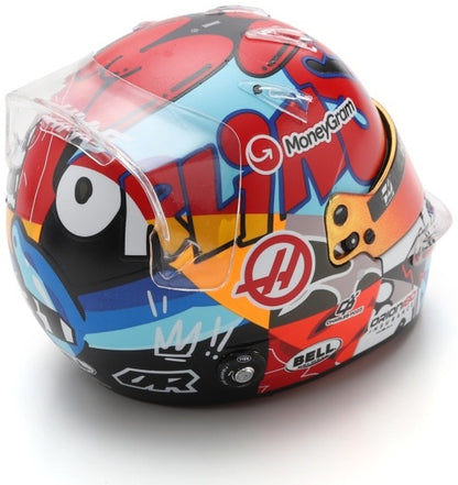Available to Order – MoneyGram Haas F1 Team Esteban Ocon Miami GP 2025 Helmet 1:5 Spark Model (SPA 5HF210)