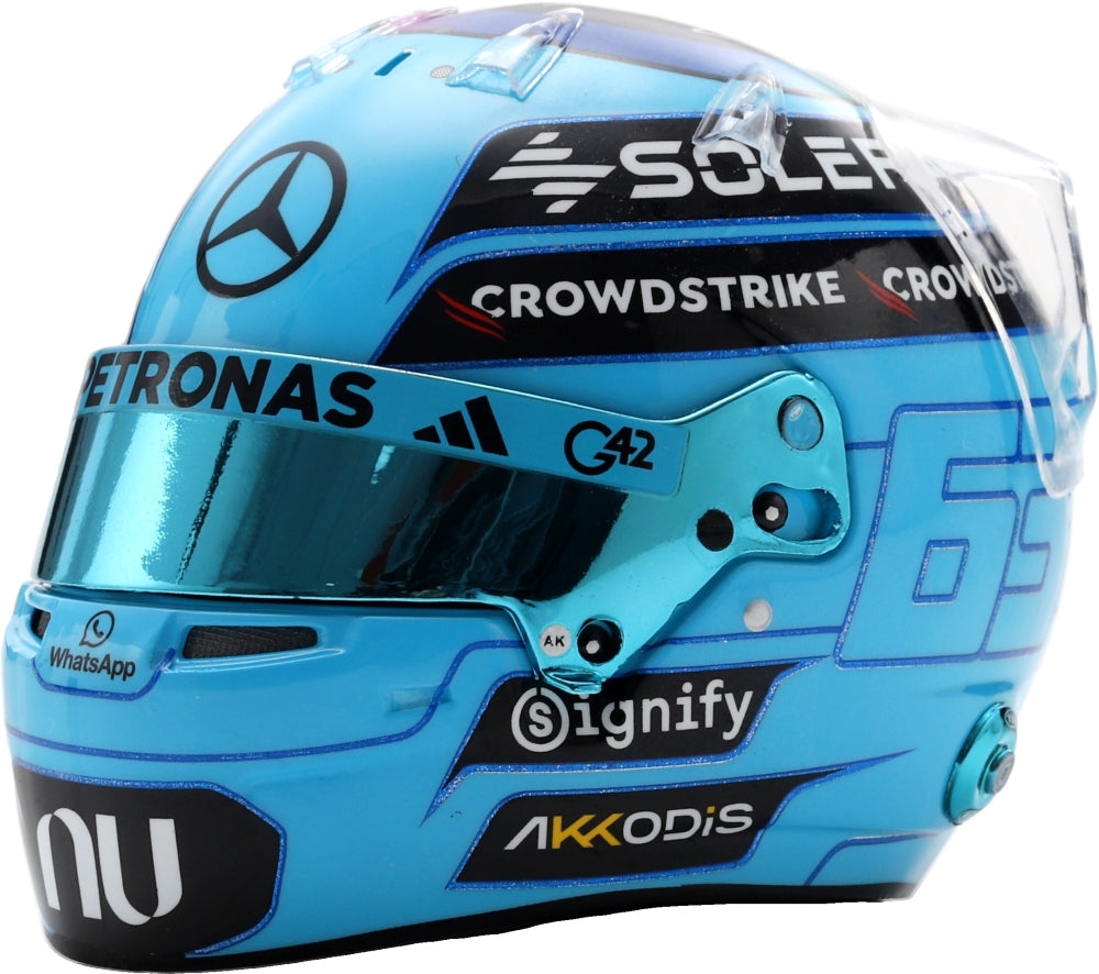 Mercedes AMG Petronas F1 Team George Russell Helmet 2026 1:5 Spark Model (view 4)
