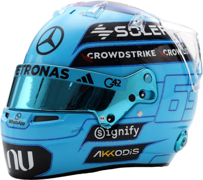 Mercedes AMG Petronas F1 Team George Russell Helmet 2026 1:5 Spark Model (view 4)