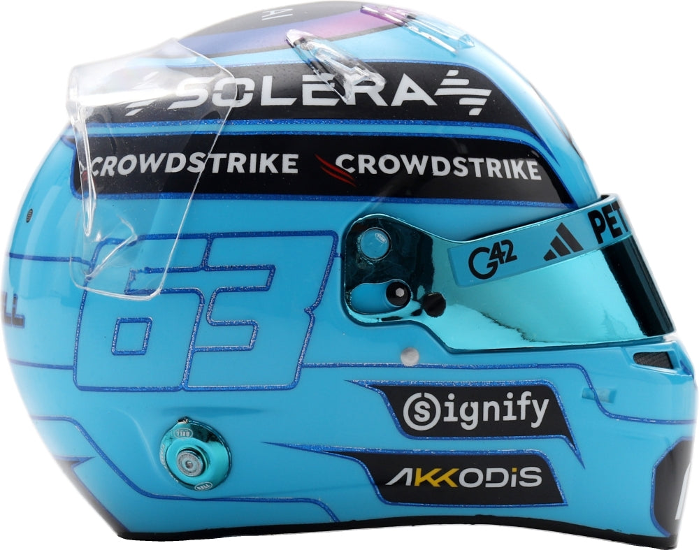 Mercedes AMG Petronas F1 Team George Russell Helmet 2026 1:5 Spark Model (view 6)