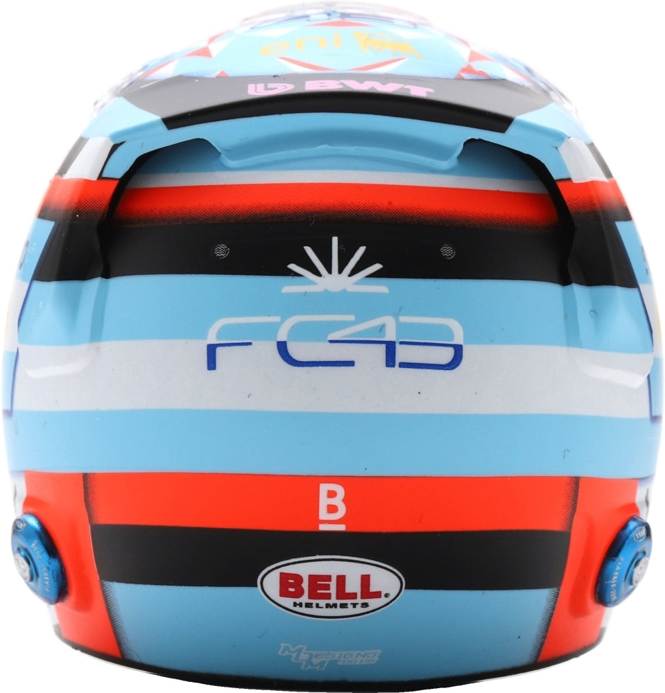BWT Alpine F1 Team Franco Colapinto Helmet 2026 1:5 Spark Model (view 3)