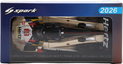 Cadillac V-Series.R #12 Hertz Team Jota 4th Le Mans 24H 2026 Lynn/Stevens/Nato 1:43 Spark Model (view 3)