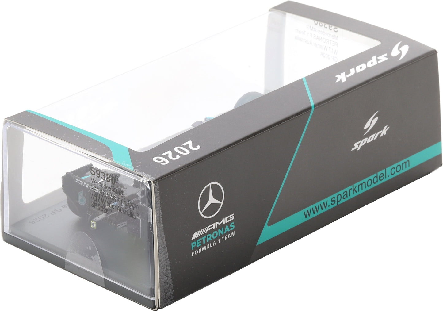 Available To Order – Mercedes AMG Petronas F1 W17 #63 Winner Australia GP 2026 George Russell w/Pit Boa 1:43 Spark Model (SPA S9380)