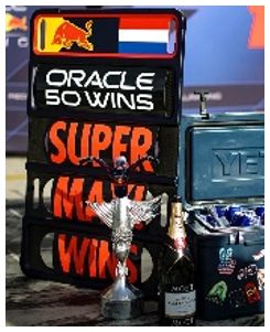 Available To Order – Red Bull Racing RB21 #1 Winner Italian GP 2025 Vestappen Oracle 50 Wins w/Pit Board 1:43 Spark Model (SPA S9636)