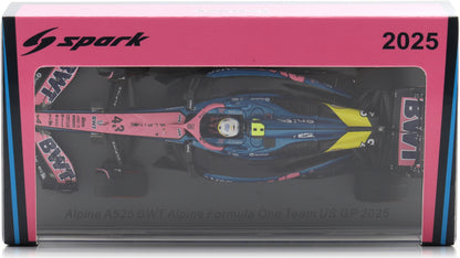 Available To Order – Alpine A525 #43 BWT Alpine F1 US GP 2025 Franco Colapinto 1:43 Spark Model (SPA S9667)