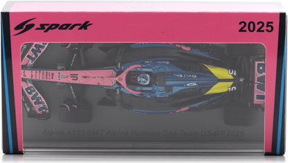 Available To Order – Alpine A525 #10 BWT Alpine F1 US GP 2025 Pierre Gasly 1:43 Spark Model (SPA S9668)