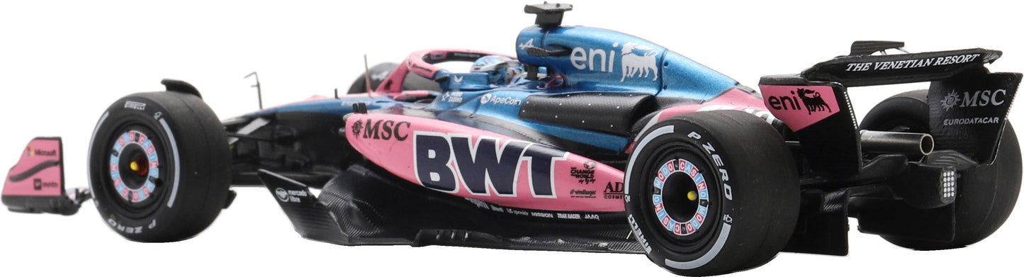 Available To Order – BWT Alpine F1 Team A525 #10 Las Vegas GP 2025 Pierre Gasly w/Pit Board 1:43 Spark Model (SPA S9673)