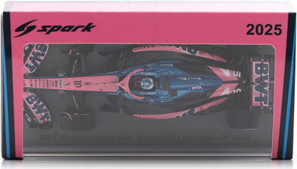 Available To Order – BWT Alpine F1 Team A525 #10 Las Vegas GP 2025 Pierre Gasly w/Pit Board 1:43 Spark Model (SPA S9673)