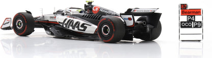 MoneyGram Haas F1 VF25 #87 4th Mexican GP 2025 Oliver Bearman w/Pit Board 1:43 Spark Model (view 6)
