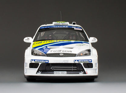 Available To Order – Ford Focus RS WRC '04-#8 F.Duval/S.Prevot 2nd Rally Deutschland 2004 (999pcs) 1:18 (SUN H3881)