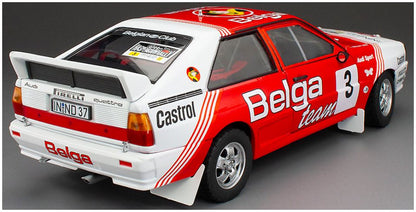 Available To Order – Audi Quattro A1 #3 M.Duez/W.Lux Lotto Haspengourwrally 1983 (999pcs) 1:18 (SUN H4259)
