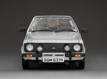 Available To Order – Ford Escort Harrier Stratos Silver (EUK 878V) (RHD) 1980 1:18 (SUN H4637R)