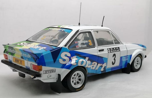 Available To Order – Ford Escort Mk II RS 1800 #3 Stobart Alber Clark Rally 2008 M.Wilson/J.Millington 1:18 (SUN H4852)