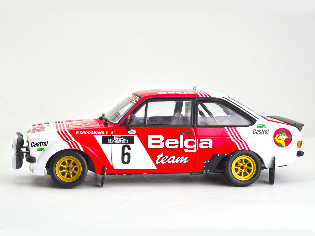 Available To Order – Ford Escort RS1800 #6 1982 Haspengouw Rally R.Droogmans/R. Joosten Limited 480pc 1:18 (SUN H4855)