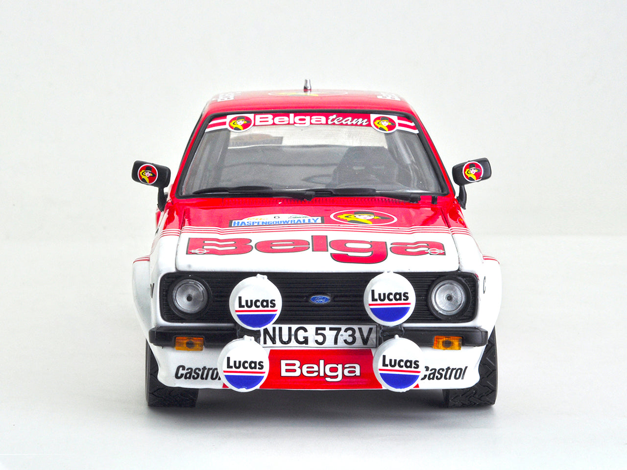 Available To Order – Ford Escort RS1800 #6 1982 Haspengouw Rally R.Droogmans/R. Joosten Limited 480pc 1:18 (SUN H4855)